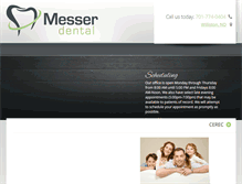 Tablet Screenshot of messerdental.com